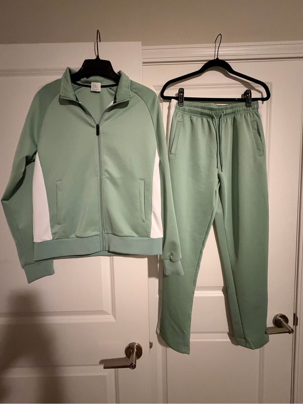 Women’s Sage Green Track Jacket & Jogger Set